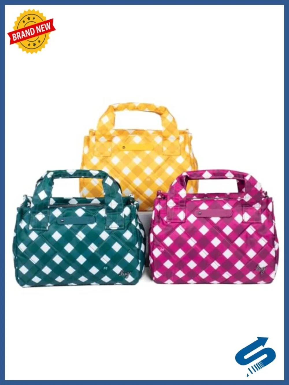 Lug Jitterbug Crossbody Bag - Lightweight Water Repellent with Charm Bar, 3